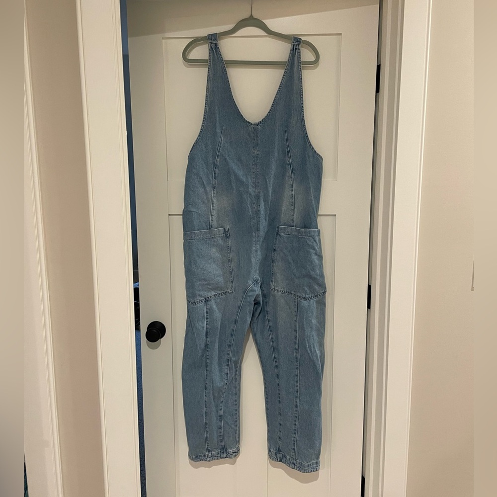 We The Free Light Blue Denim Jumper